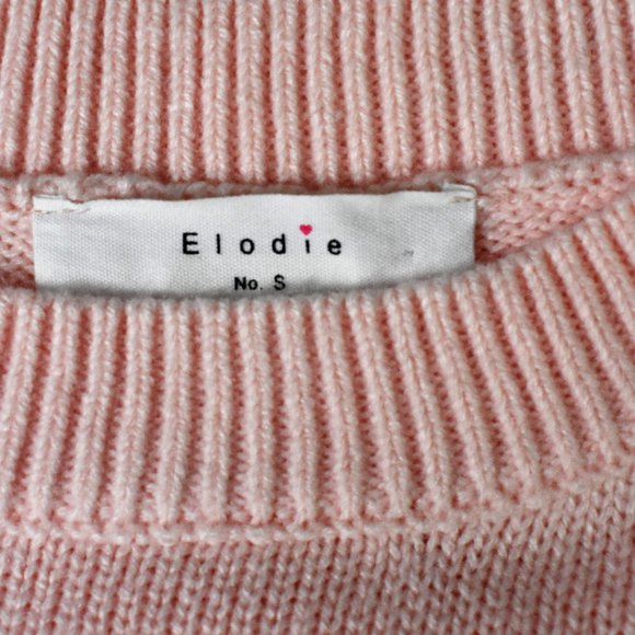 ELODIE Sweater S Multi Color Acrylic Blend Crew Ne - Picture 7 of 7